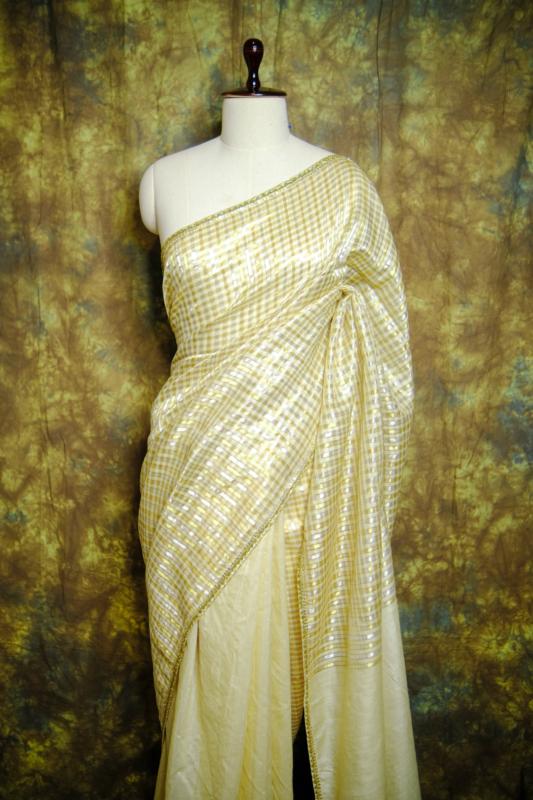 Designer Saree in Off-white Color