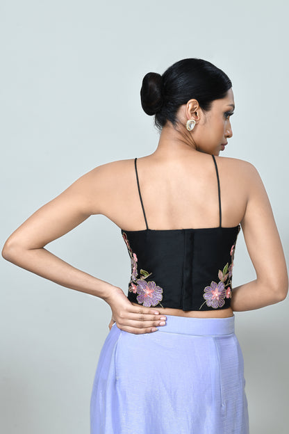 Designer Wear Sky Blue Shimmer Chiffon Drape Saree