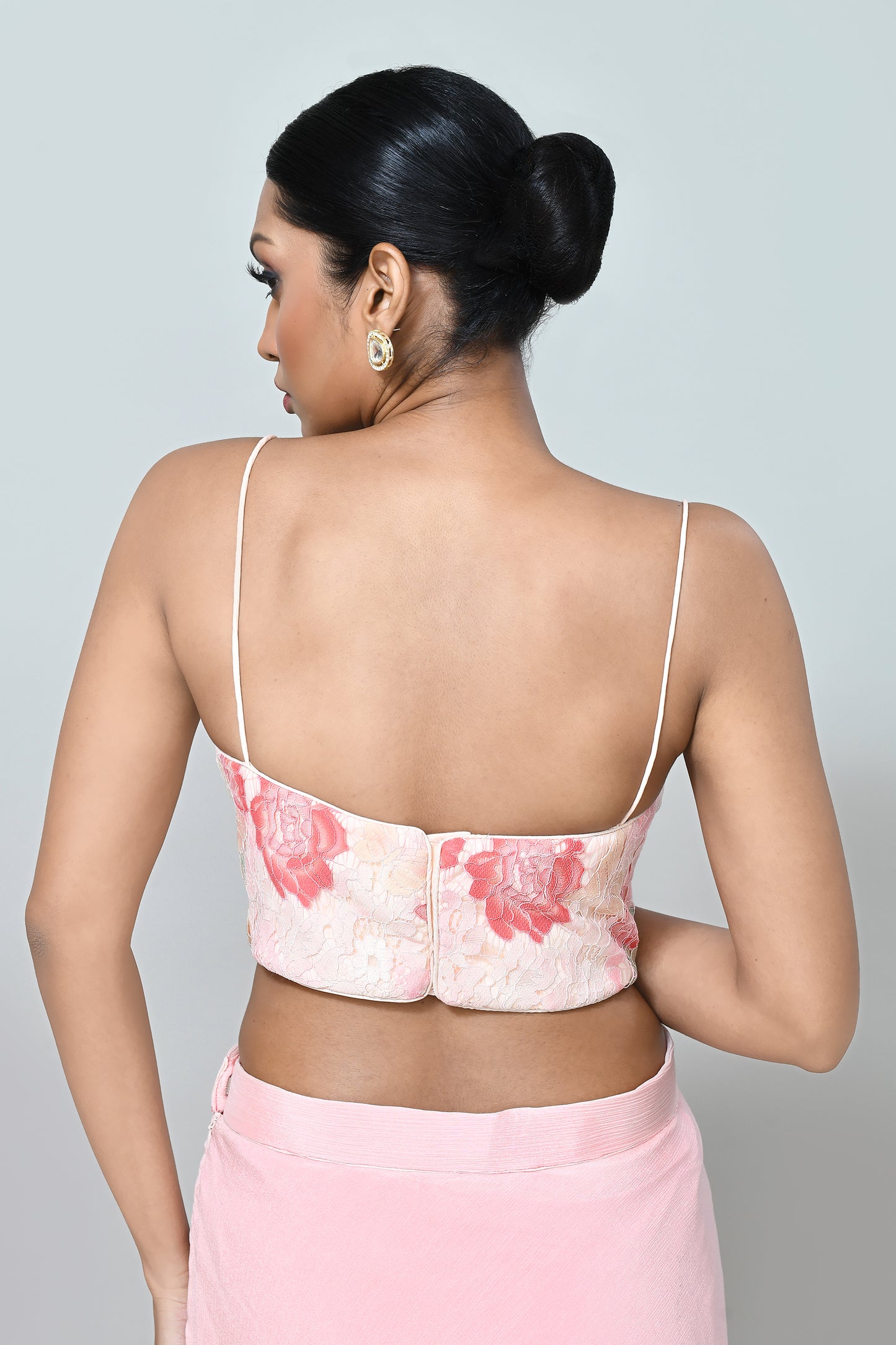 Designer Wear Peach Pink Lehenga Set