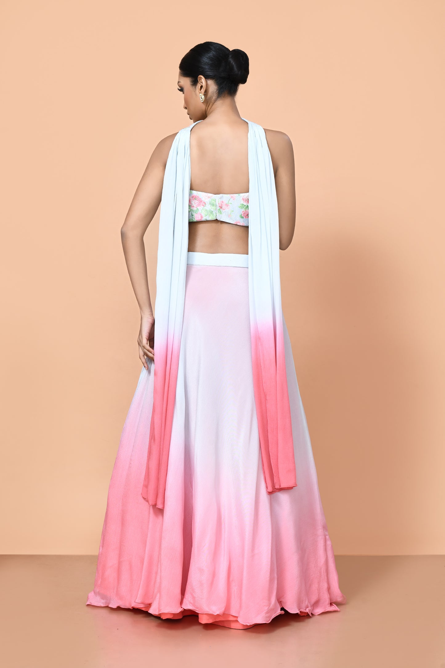 Designer Wear Pink Lehenga Set