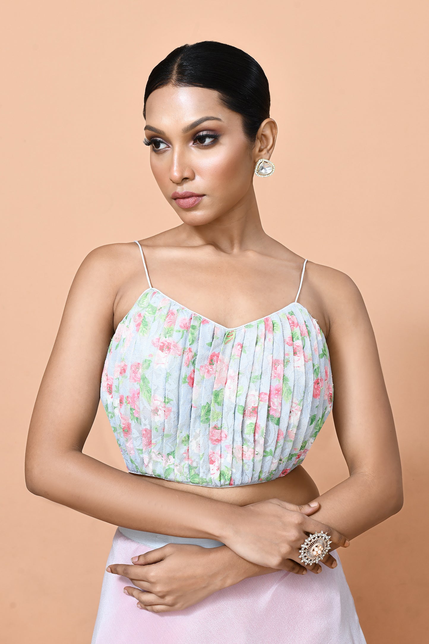 Designer Wear Pink Lehenga Set