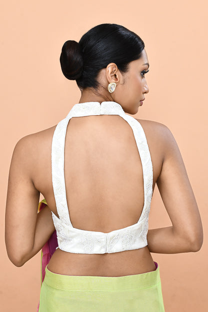 Designer Wear Multicolour Chinon Drape Saree