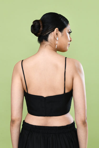 Designer Wear Black Palazzo Set with an Embellished Jacket