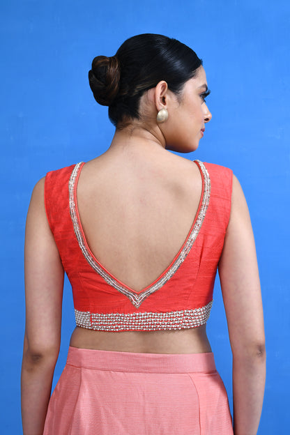 Designer Wear Pink and Yellow Drape Saree