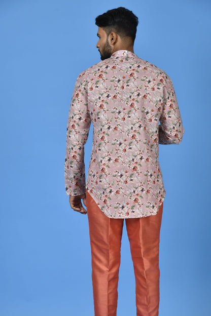 Designer Short Kurta In Multicolor