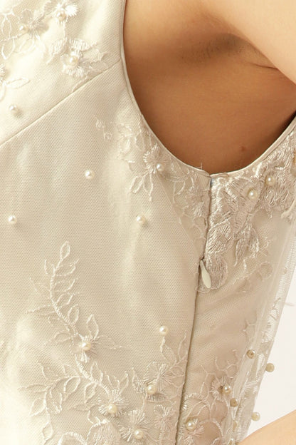 Desginer White Net Gown