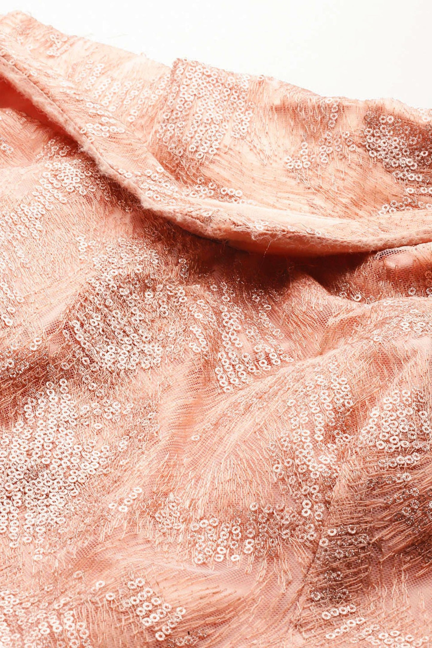 Desginer Peach Net Gown