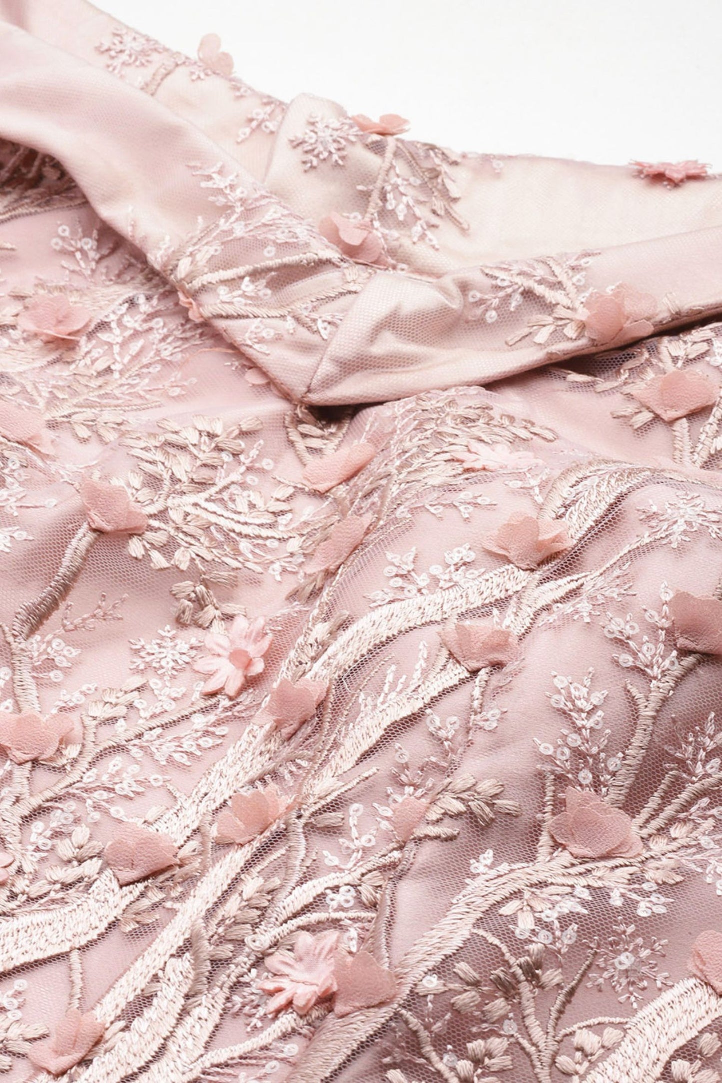 Designer Wear Pink Net Gown