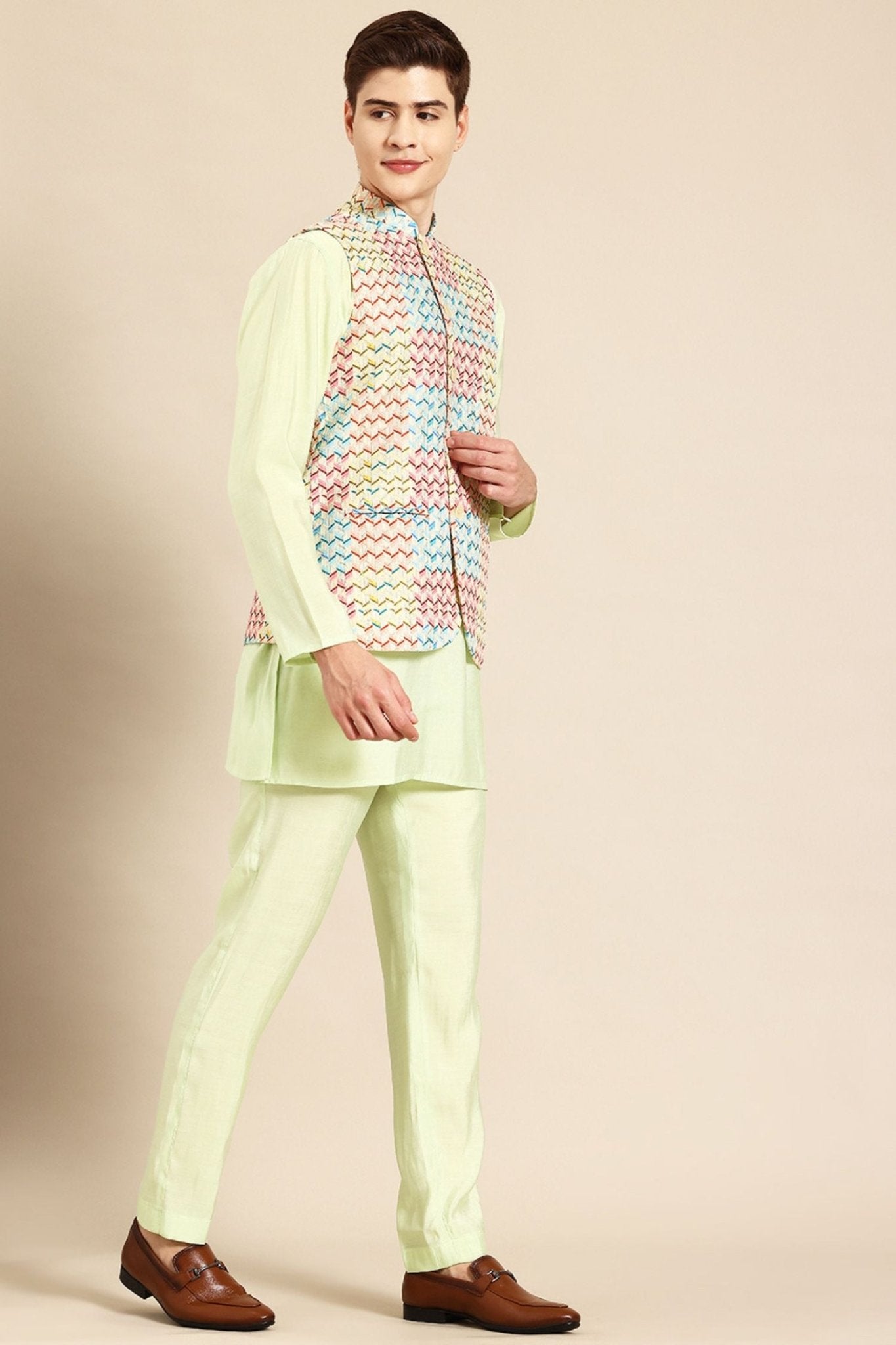 Designer Jacket In Multicolor - Simaaya