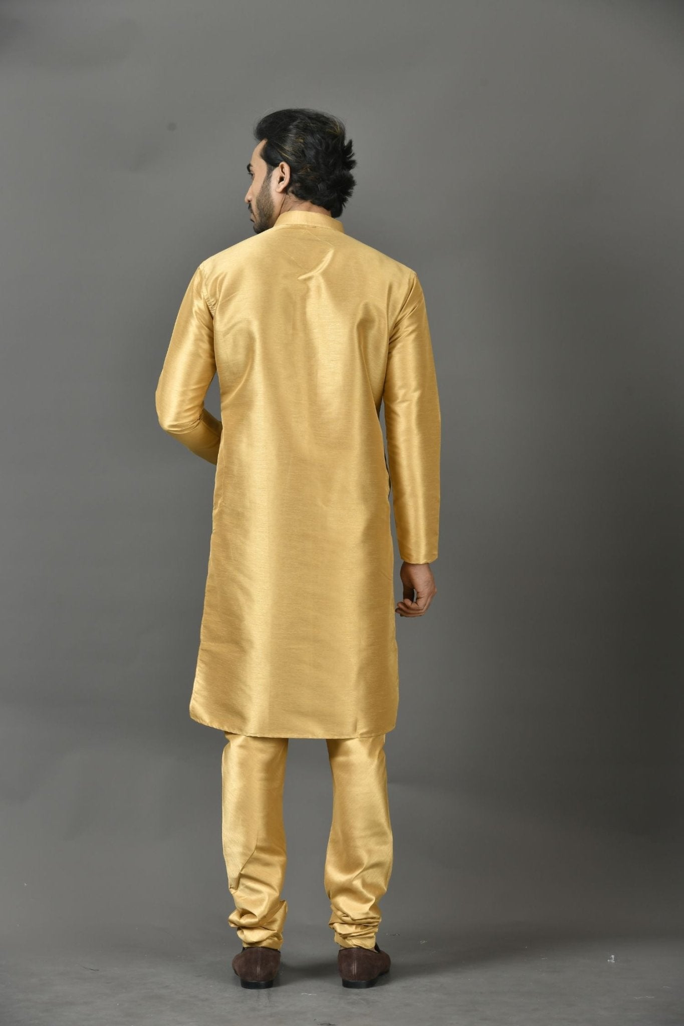 Designer Long Kurta In Yellow - Simaaya