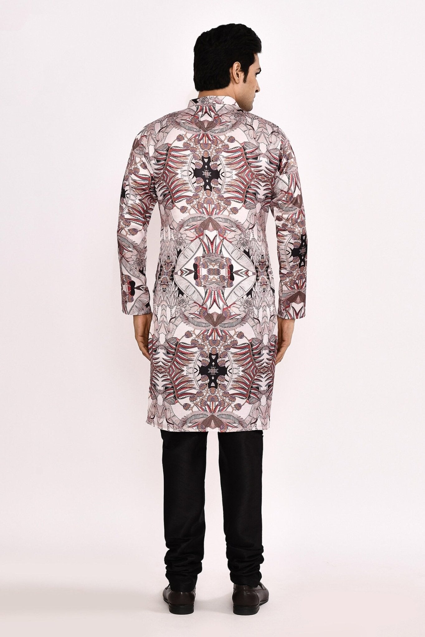 Designer Long Kurta set in Multicolor - Simaaya