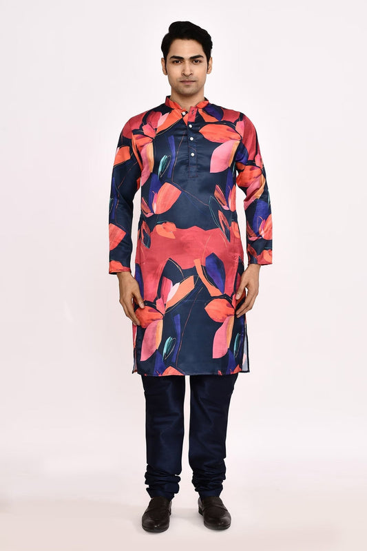 Designer Long Kurta set in Multicolor - Simaaya