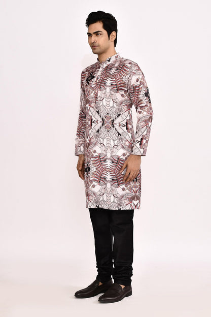 Designer Long Kurta set in Multicolor - Simaaya