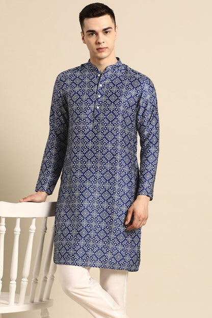 Designer Short Kurta Blue - Simaaya