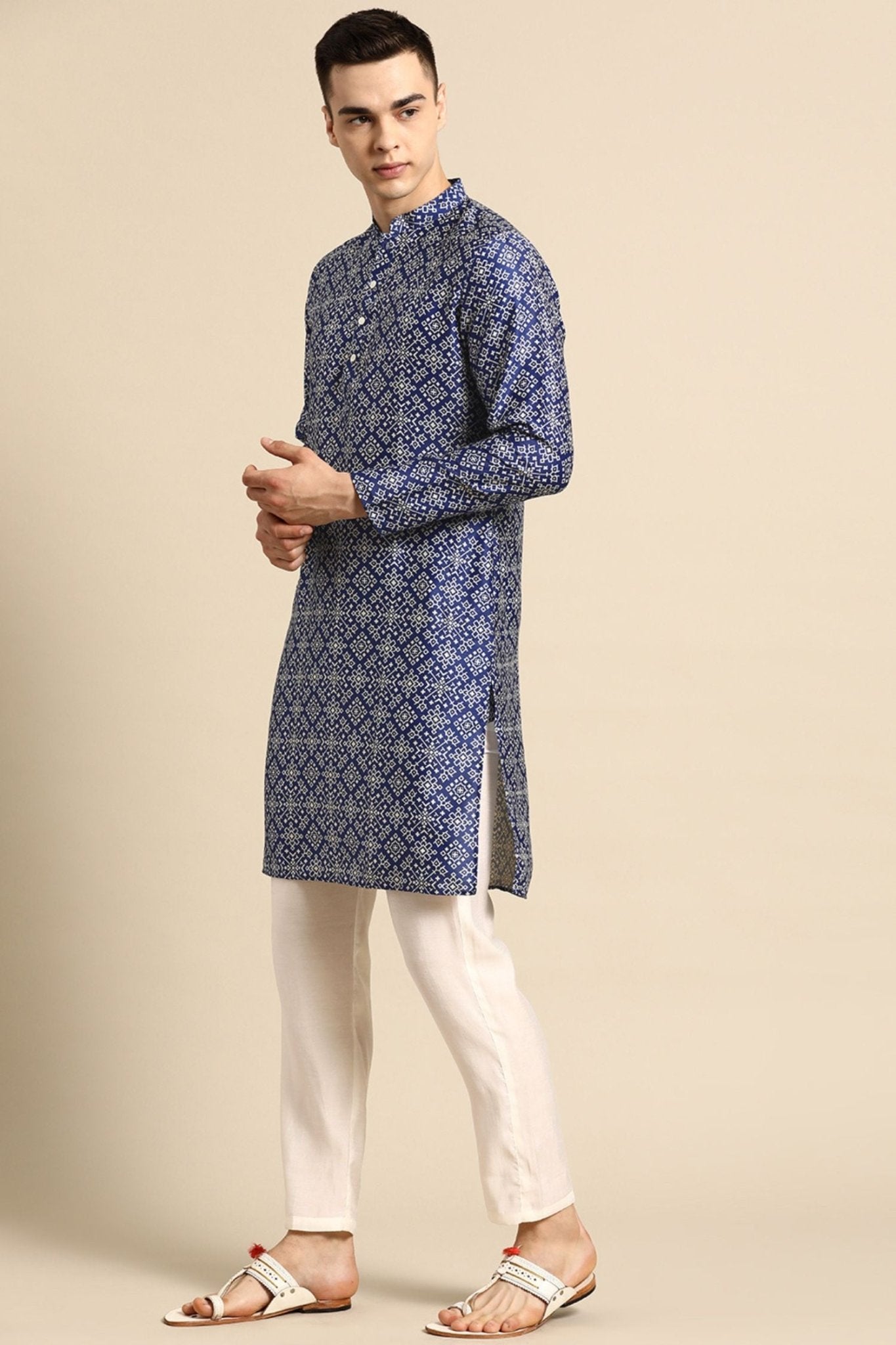 Designer Short Kurta Blue - Simaaya