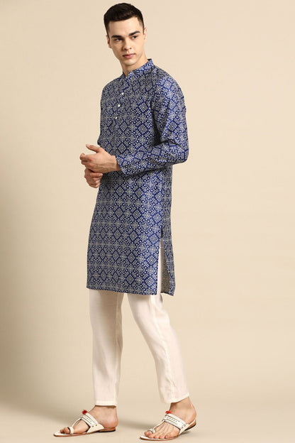 Designer Short Kurta Blue - Simaaya