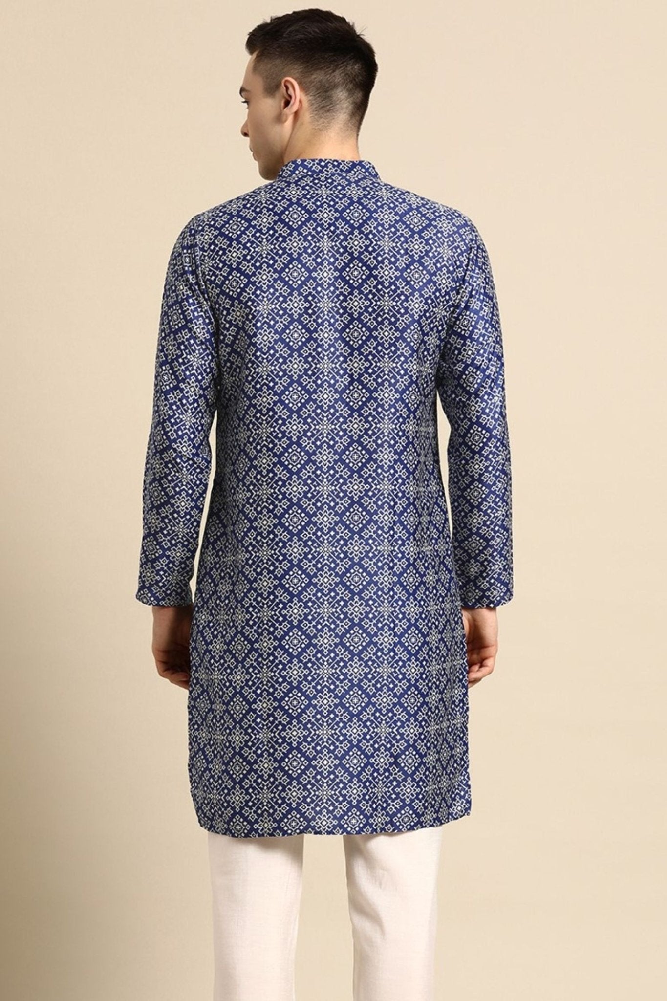 Designer Short Kurta Blue - Simaaya