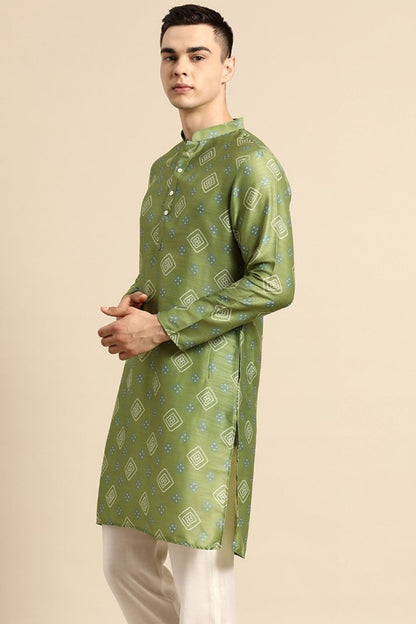 Designer Short Kurta Green - Simaaya