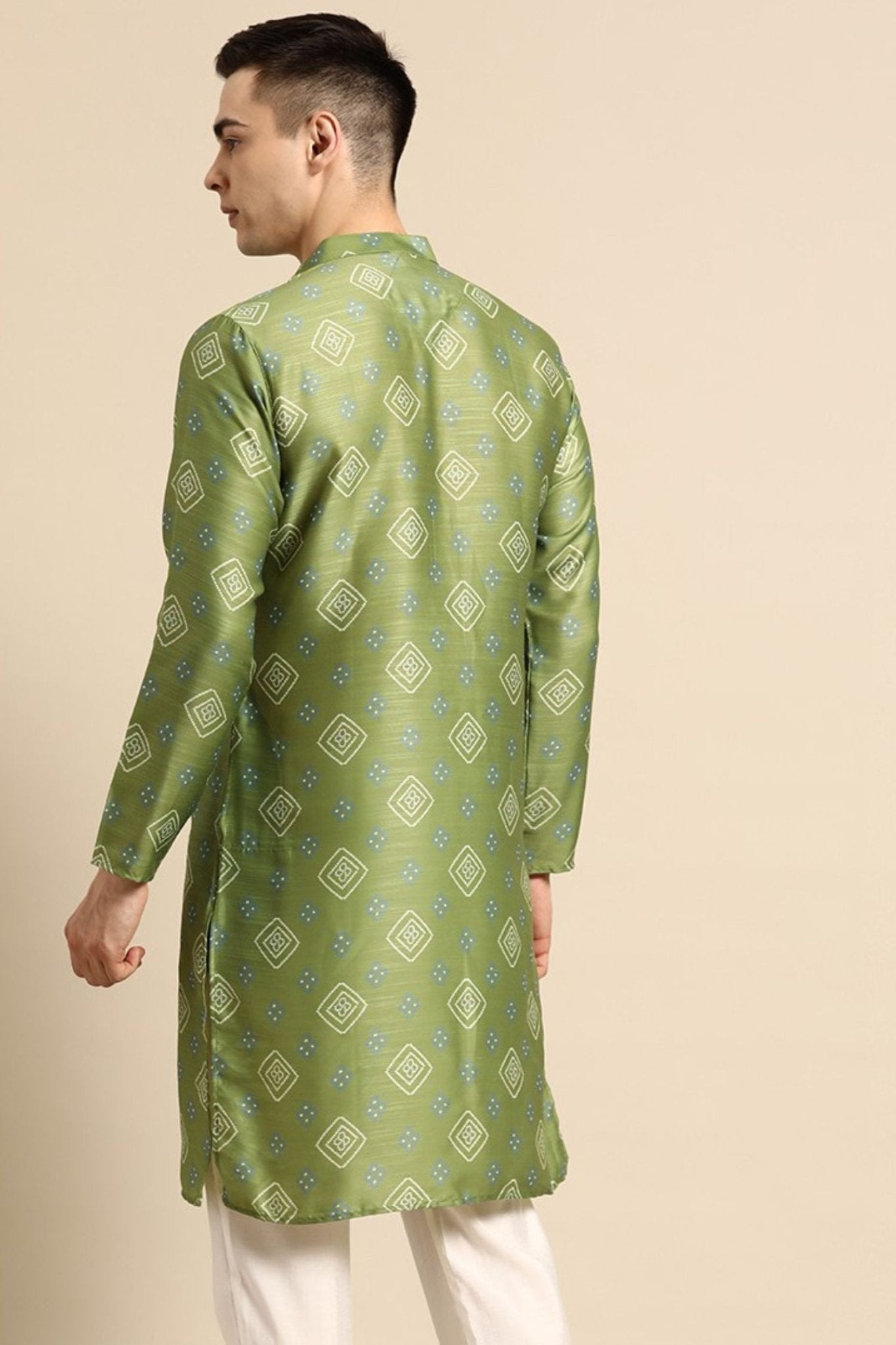 Designer Short Kurta Green - Simaaya