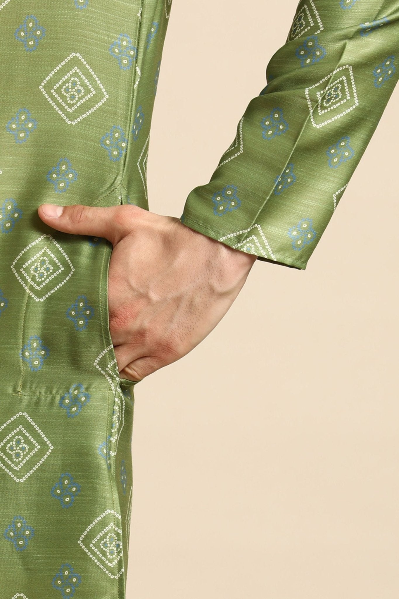 Designer Short Kurta Green - Simaaya