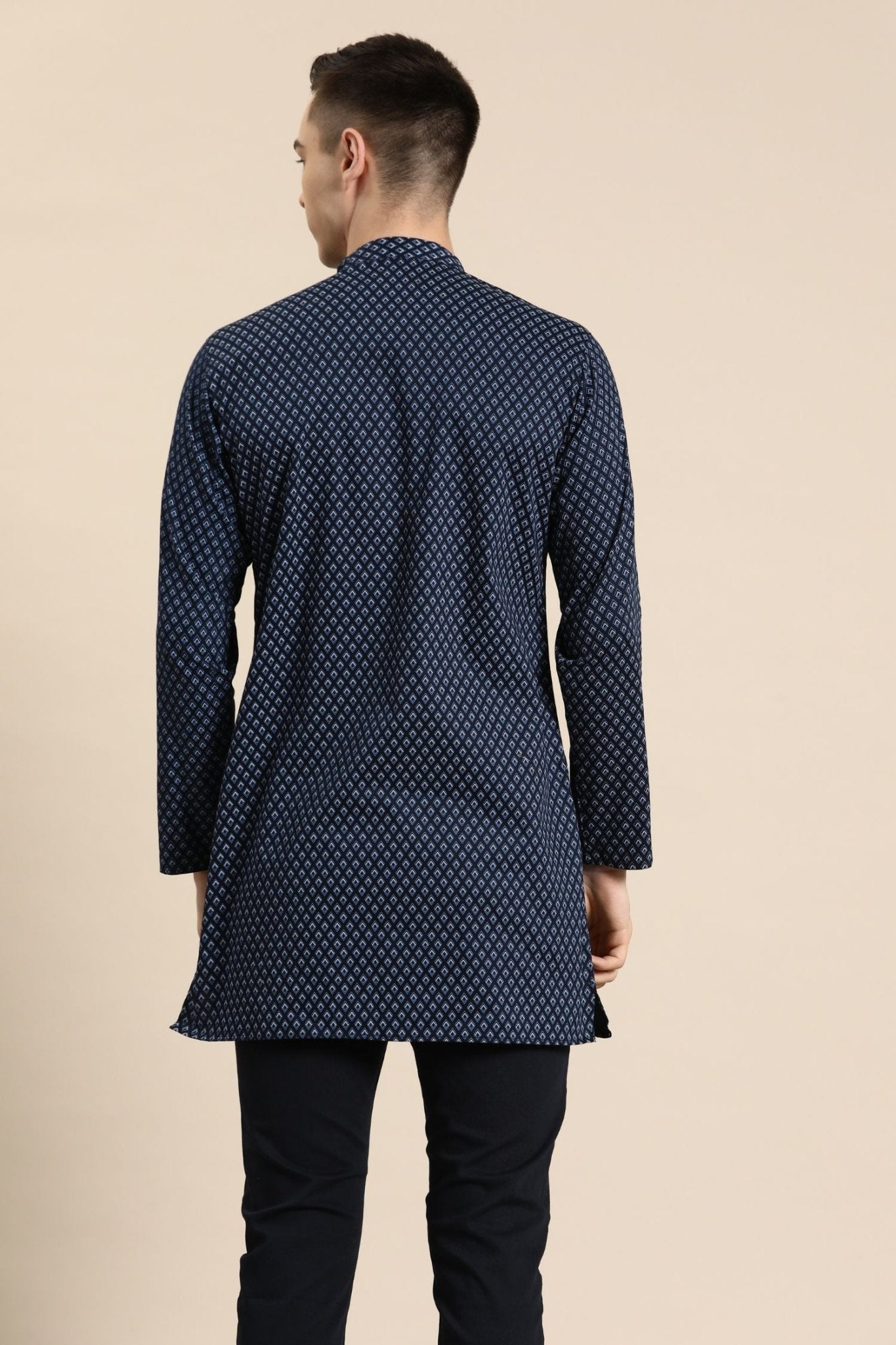 Designer Short Kurta In Multicolor - Simaaya