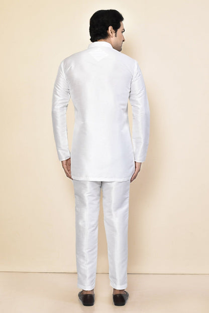 Designer Short Kurta In White - Simaaya
