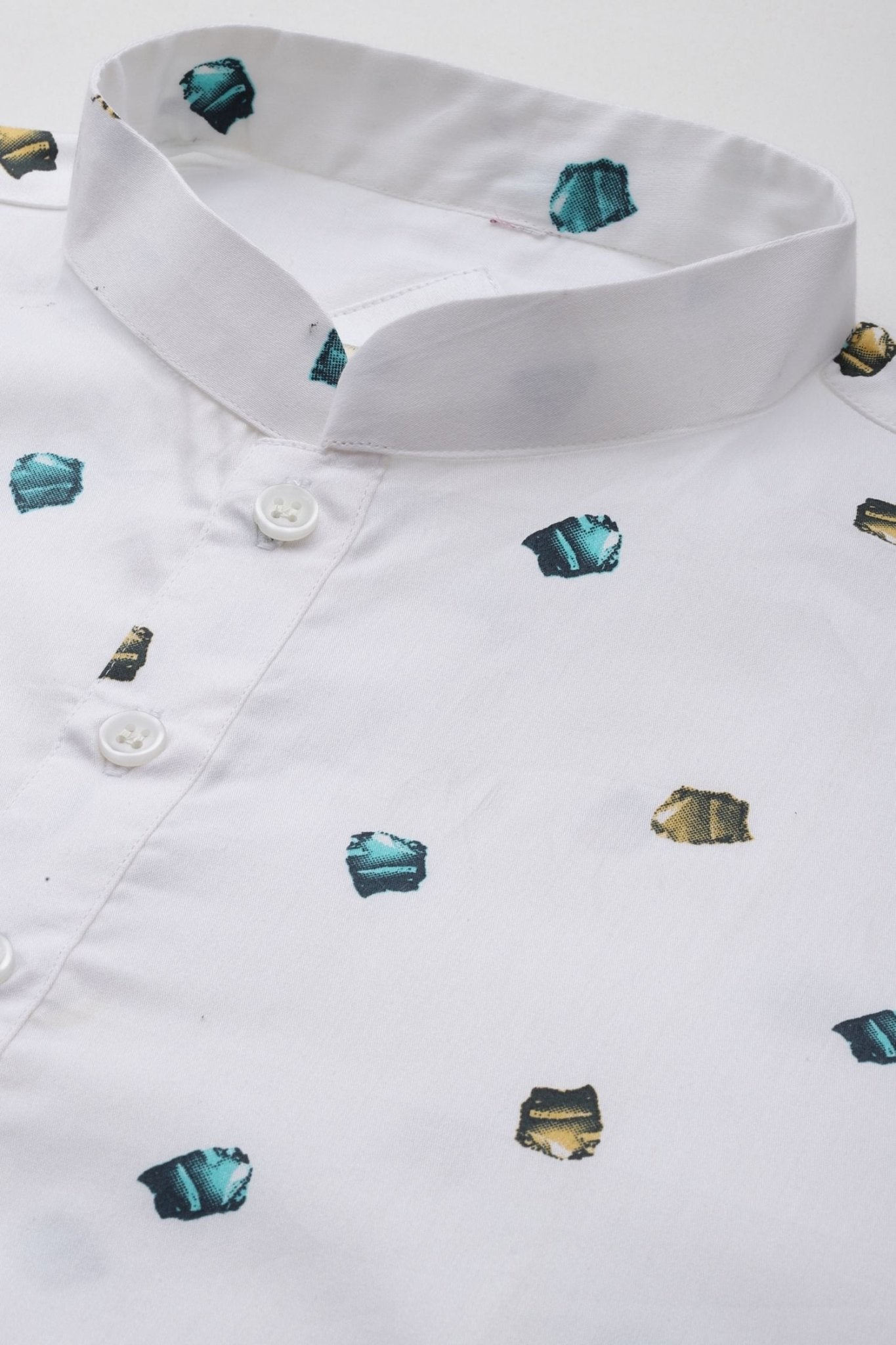 Designer Short Kurta In White - Simaaya