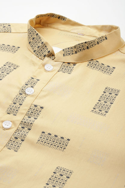 Designer Short Kurta In Yellow - Simaaya