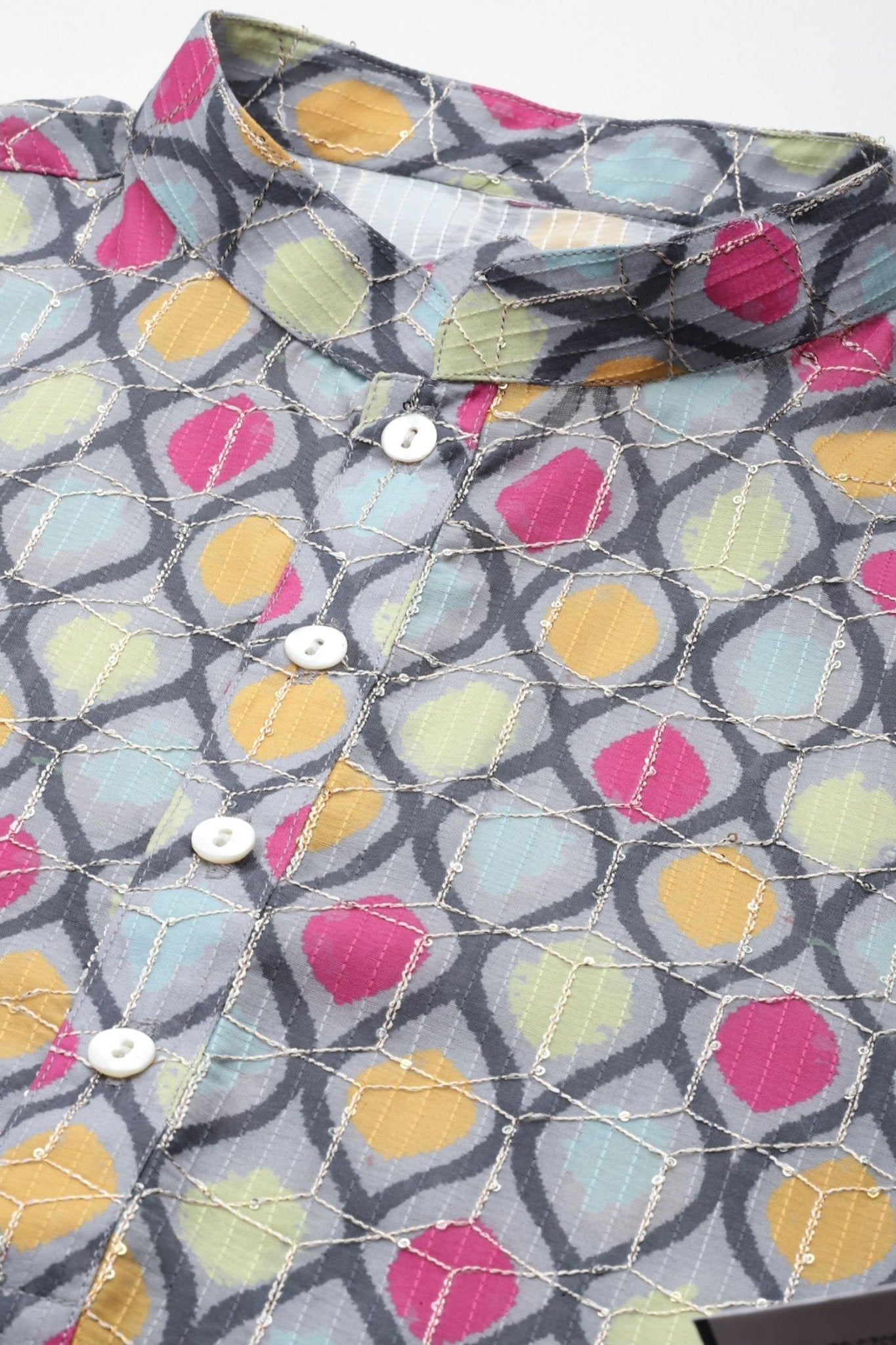 Designer Short Kurta Multicolor - Simaaya