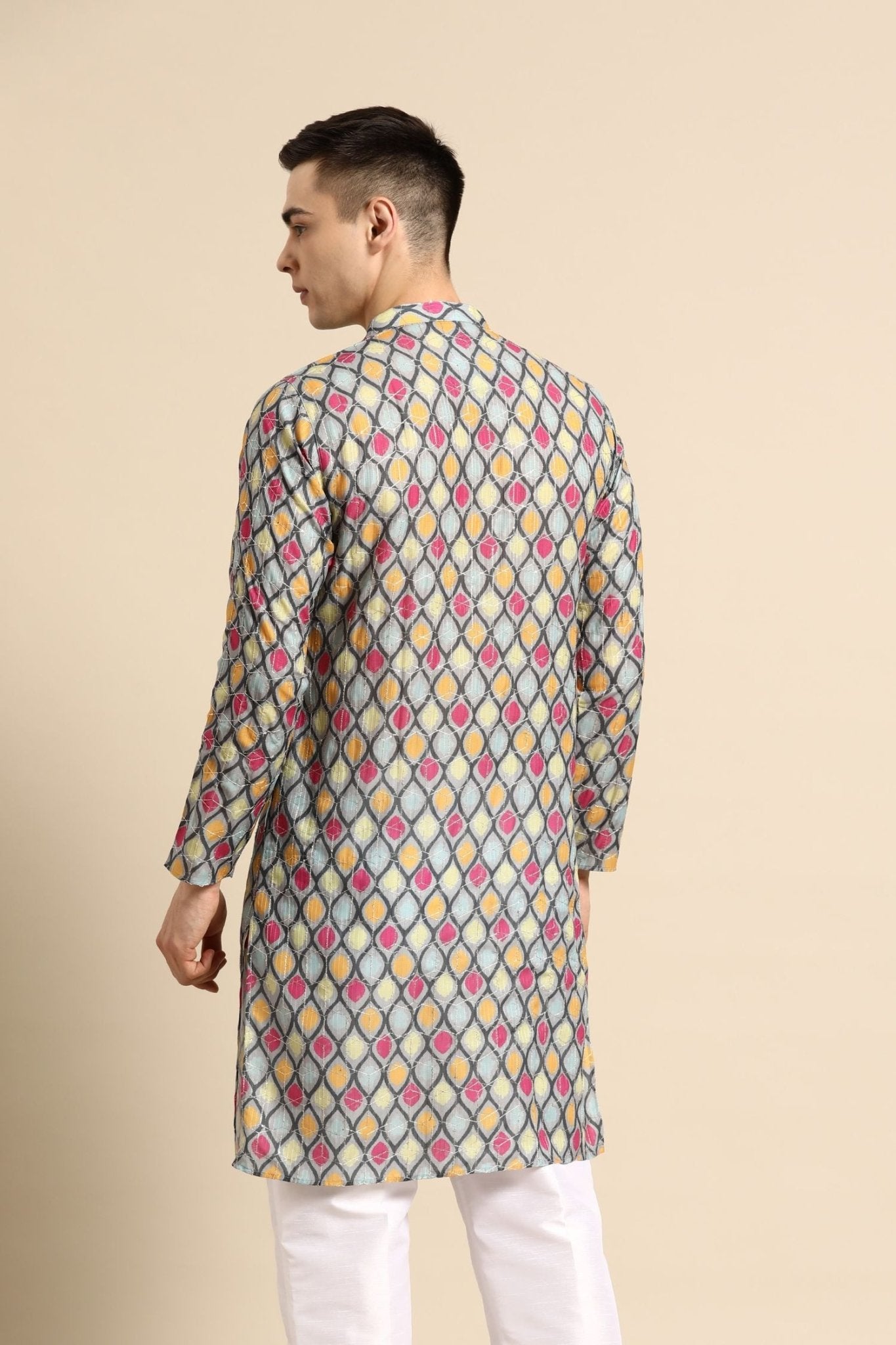 Designer Short Kurta Multicolor - Simaaya