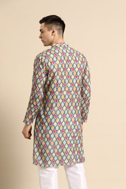 Designer Short Kurta Multicolor - Simaaya