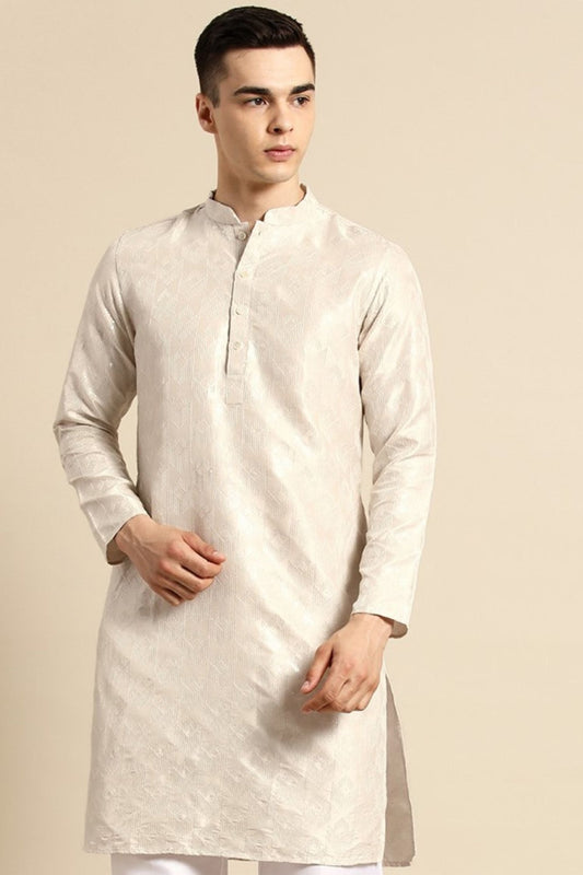 Designer Short Kurta Off white - Simaaya