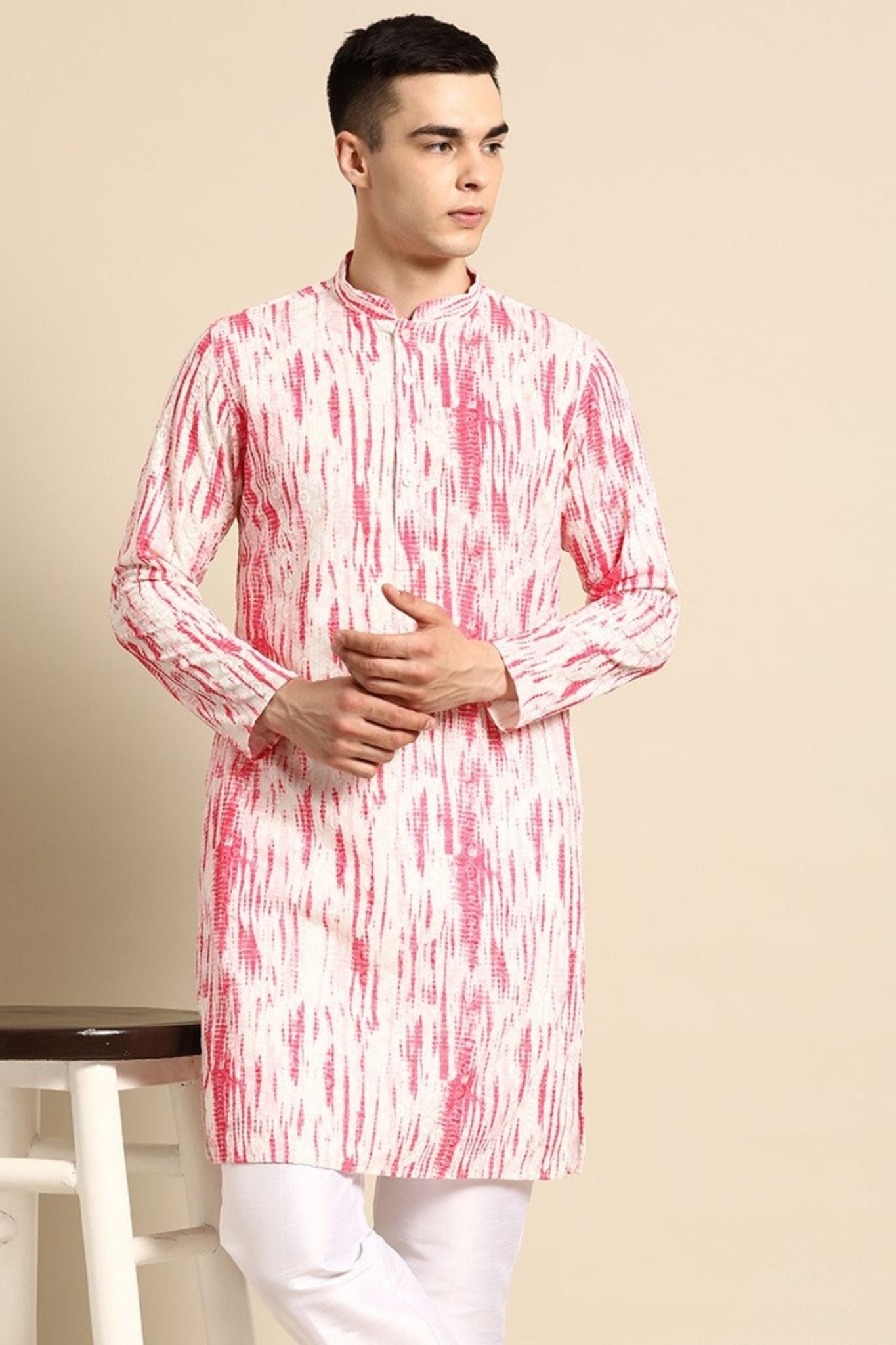 Designer Short Kurta Pink - Simaaya