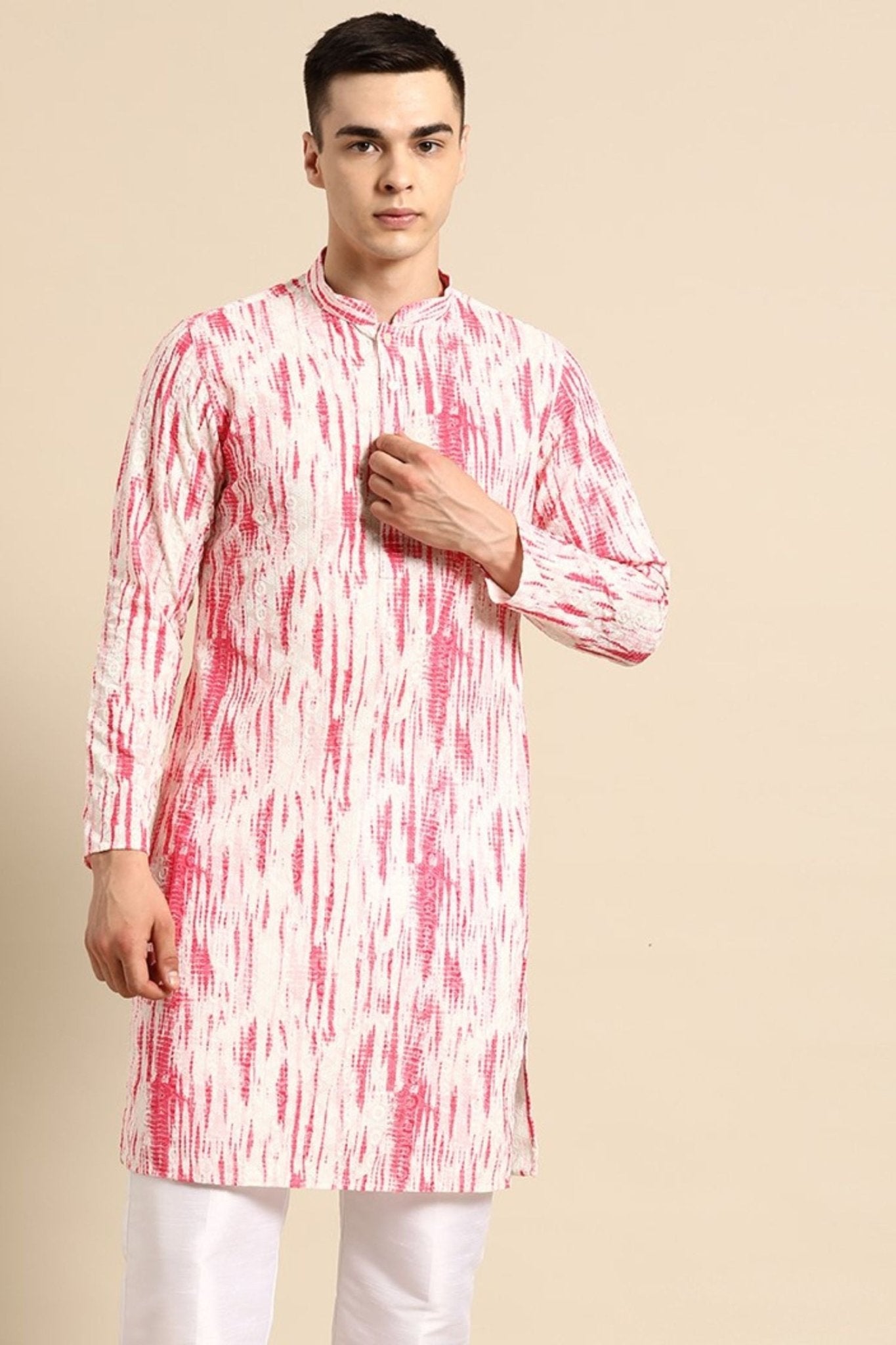 Designer Short Kurta Pink - Simaaya