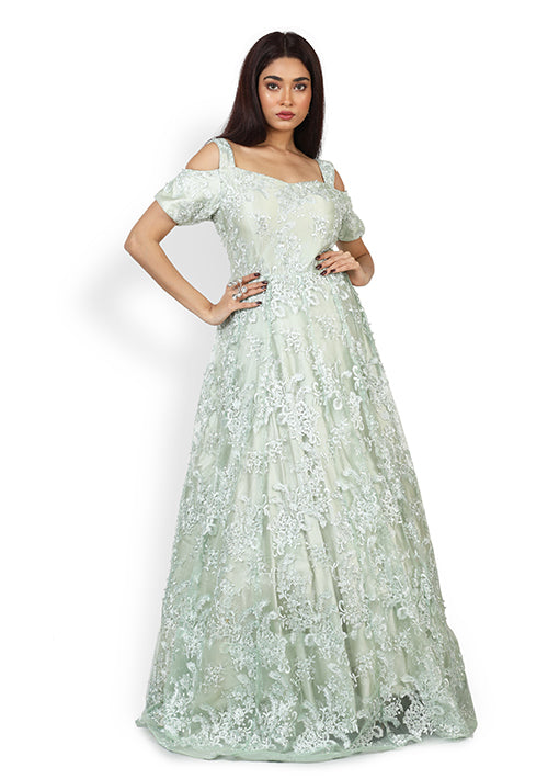 Buy Casual  Gown In Light Blue Color At Online Simaaya