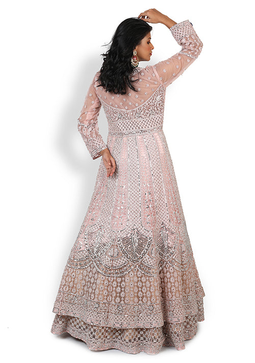 Buy Casual  Gown In Baby Pink Color At Online Simaaya