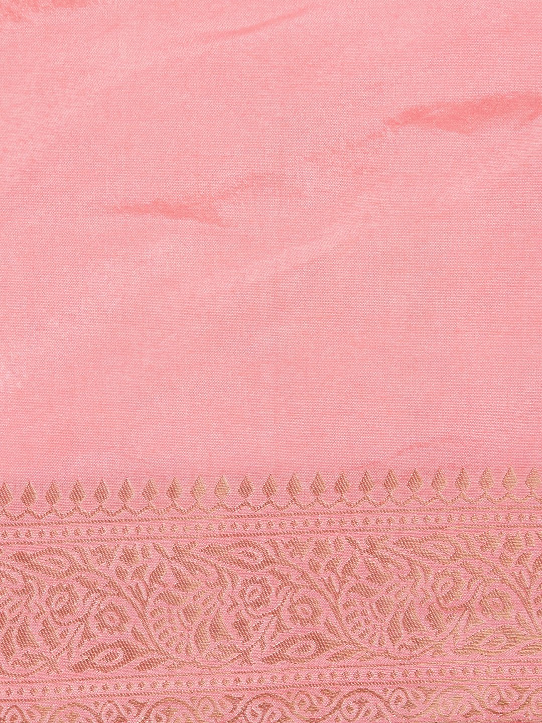 Hand Woven Saree In Peach Color