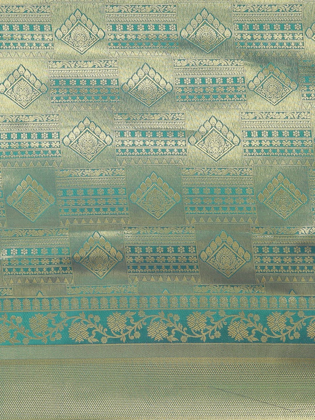 kanjivaram Green Silk Saree
