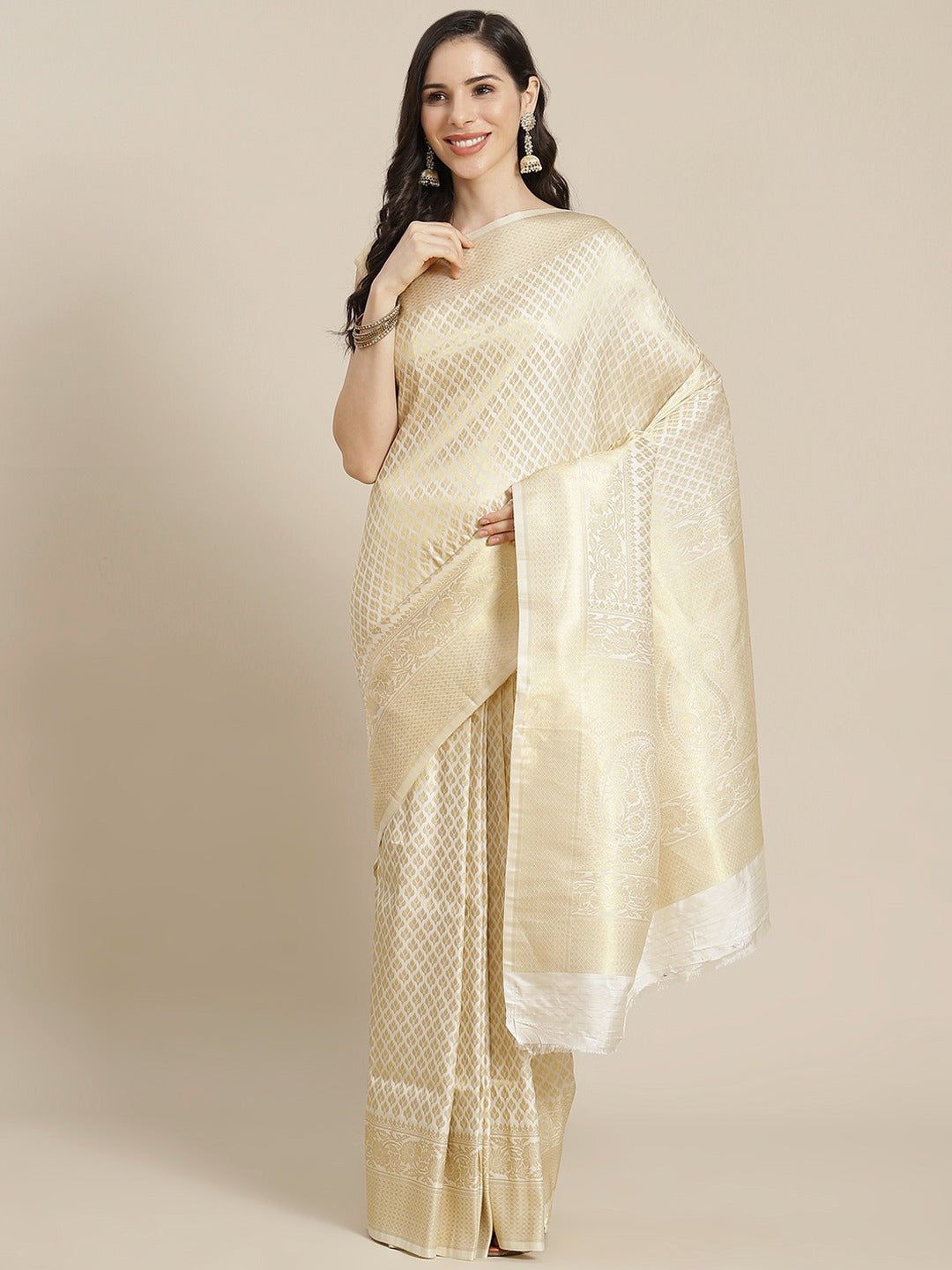 Kanjivaram Golden Silk Saree