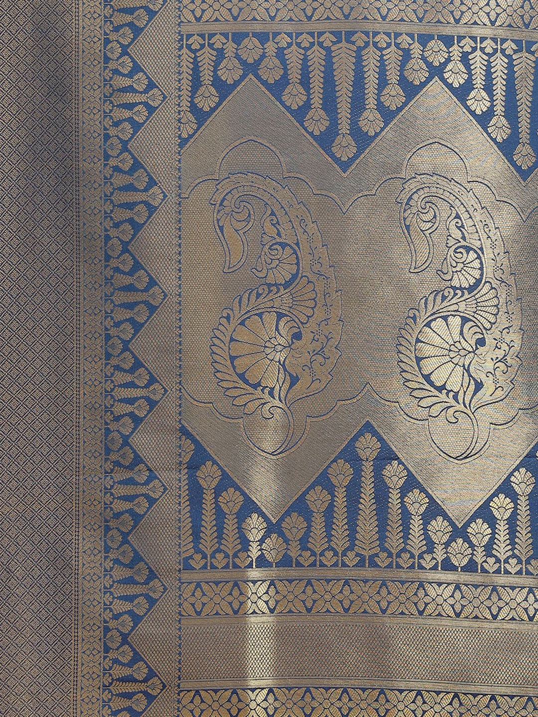 Kanjivaram Blue Silk Saree