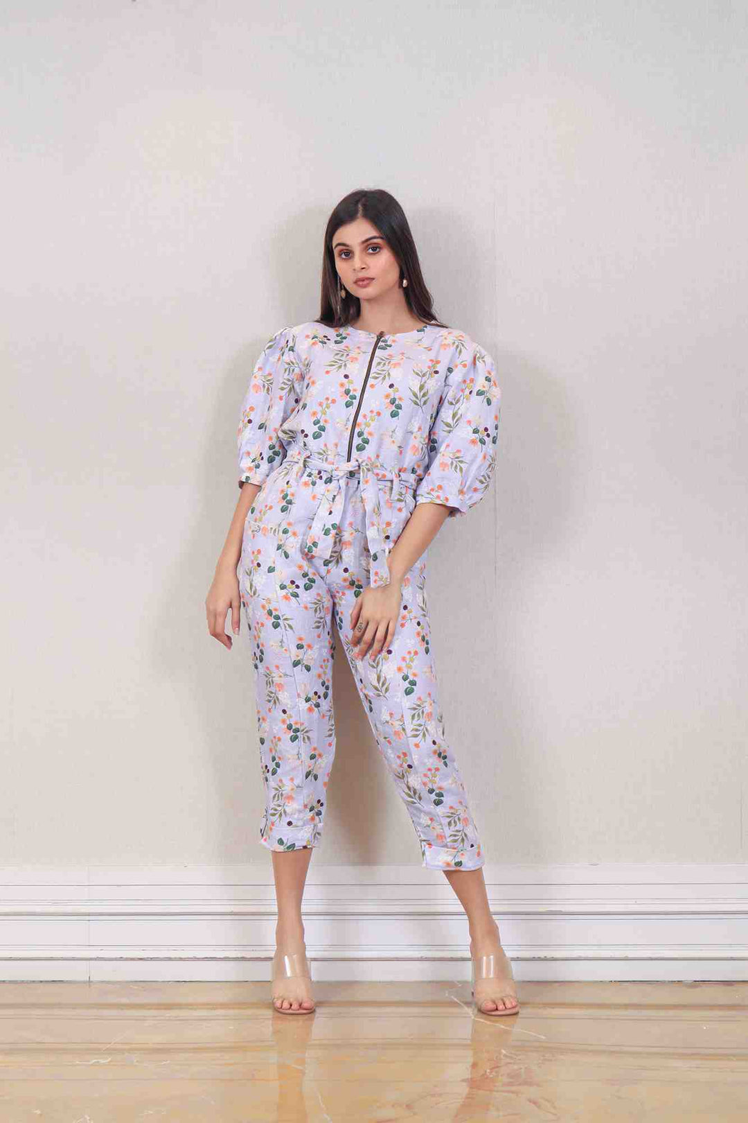 Designer Lilac color jumpsuit