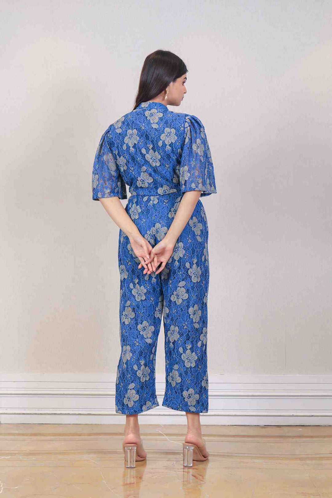 Designer Blue colour jumpsuit