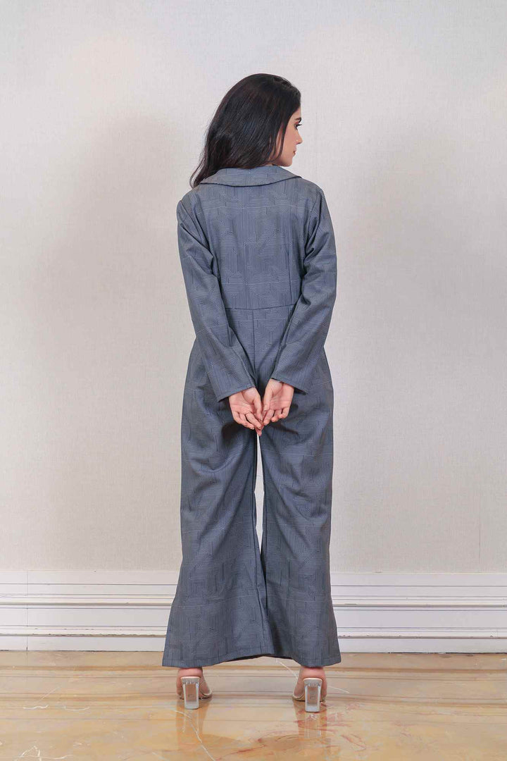 Designer Grey Color Jumpsuit