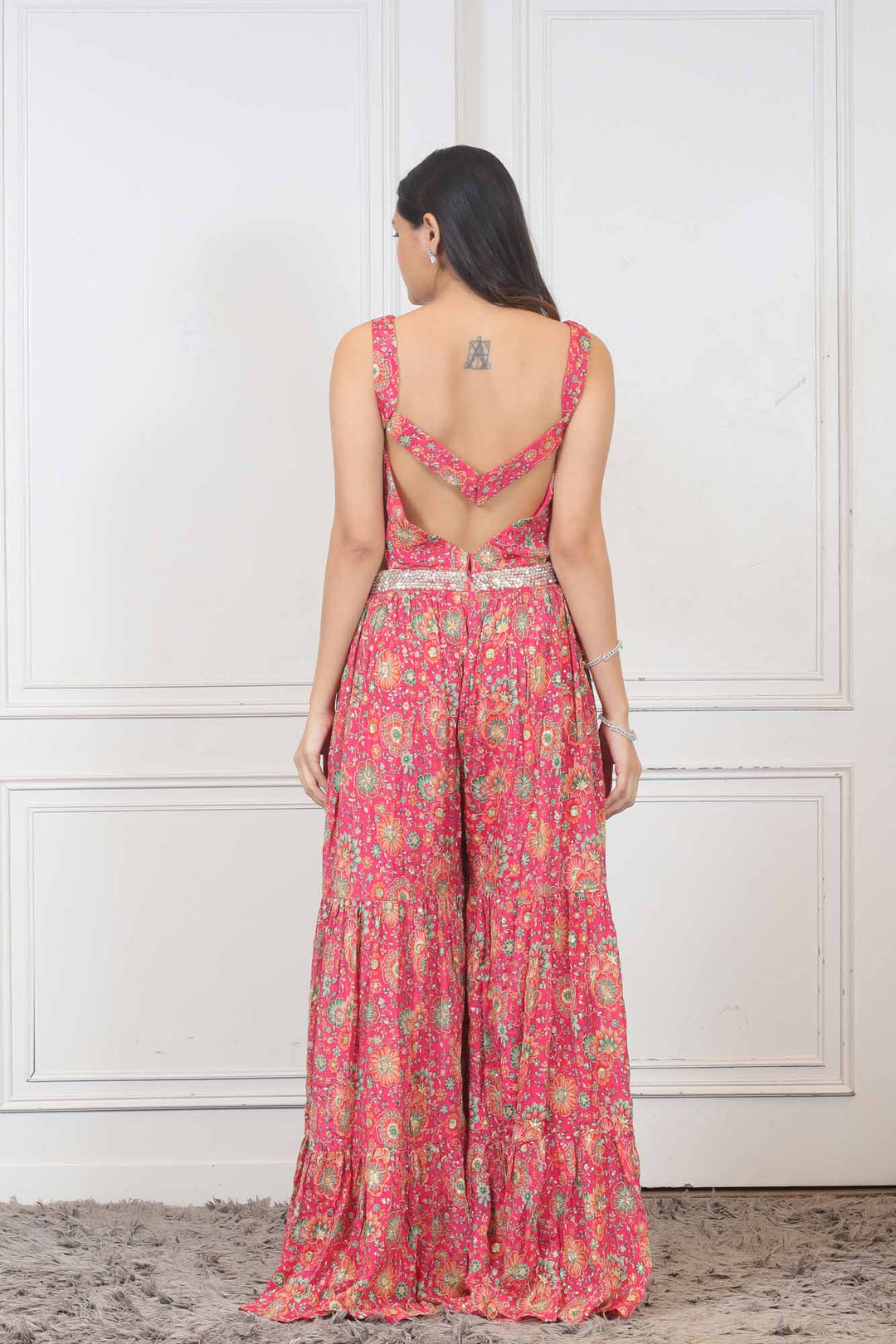 Party wear casual Jumpsuit in  Pink color at online Simaaya