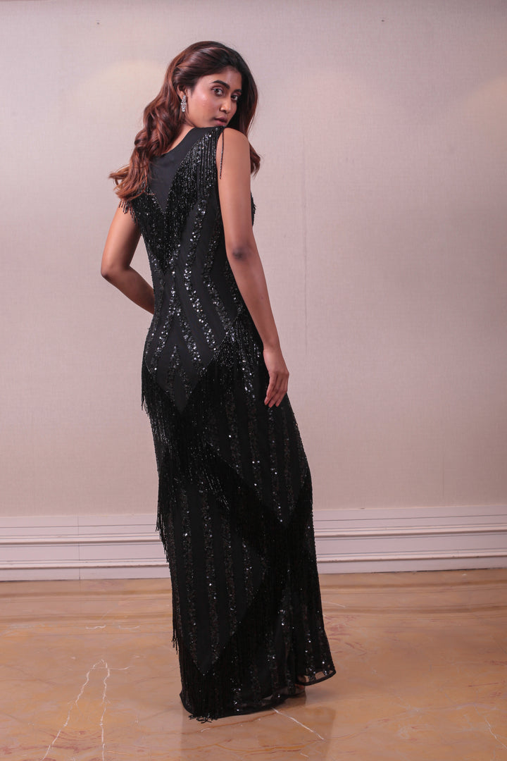 Designer Black Mesmerising Gown