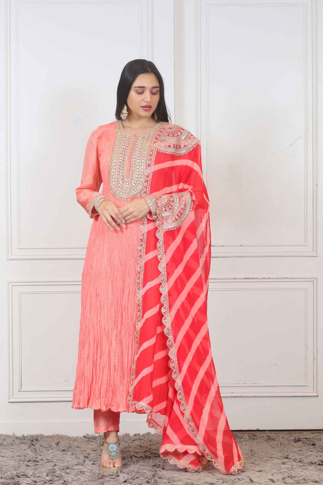 Party wear casual Salwar suit in  Pink color at online Simaaya