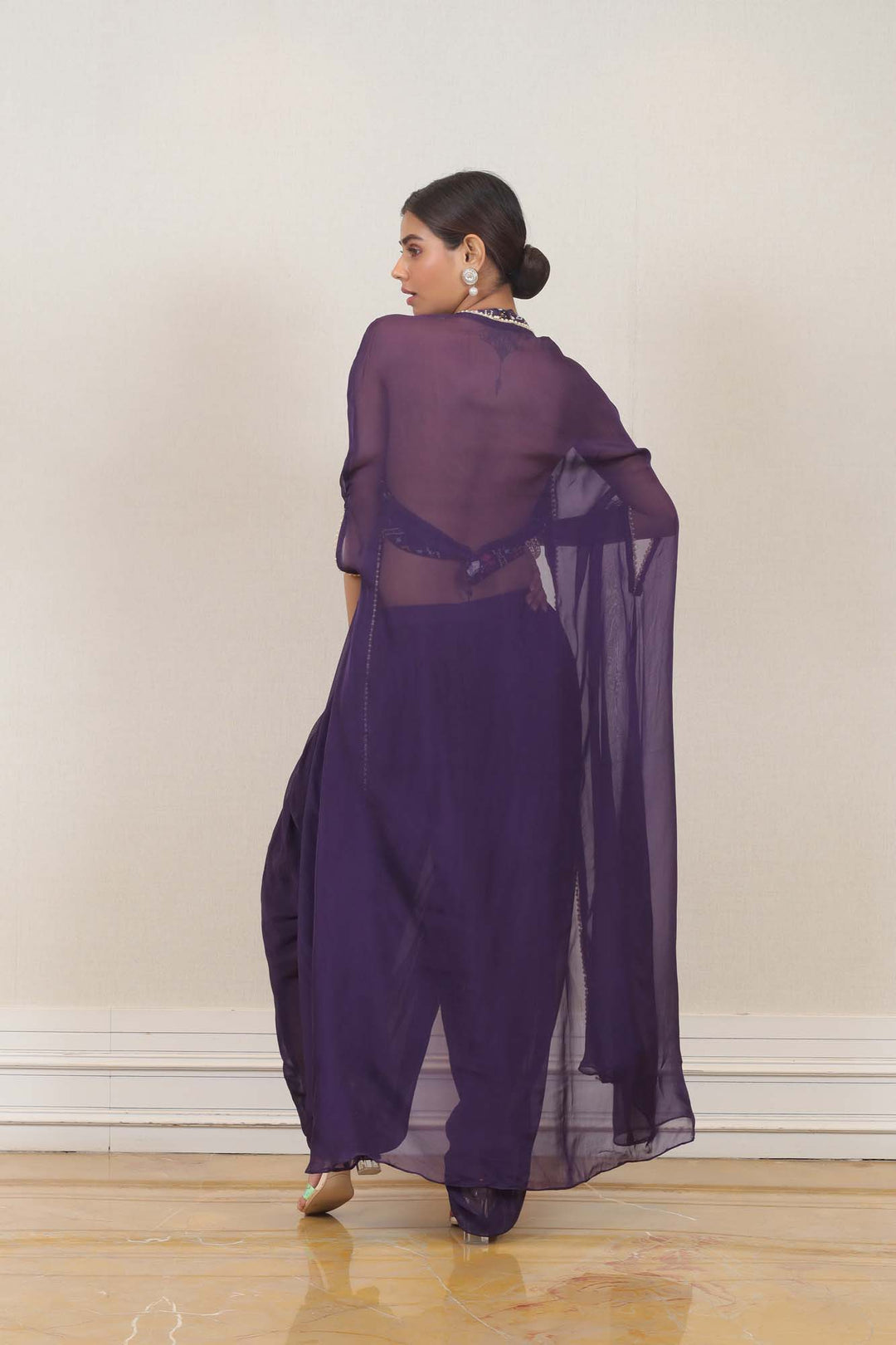 Dress in  Purple color at online Simaaya
