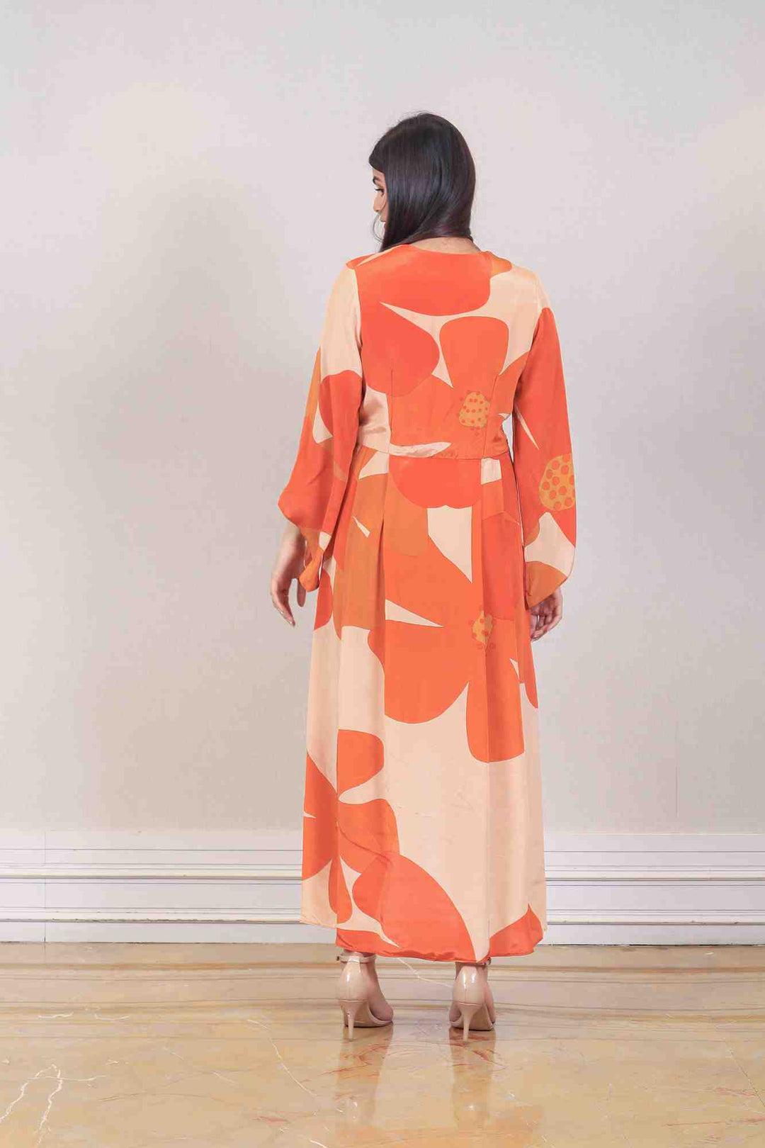 Designer Orange color Dress