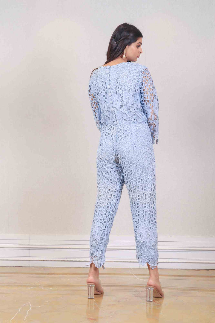 Designer Lilac color jumpsuit