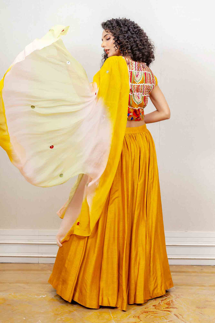 Designer Yellow color Gown